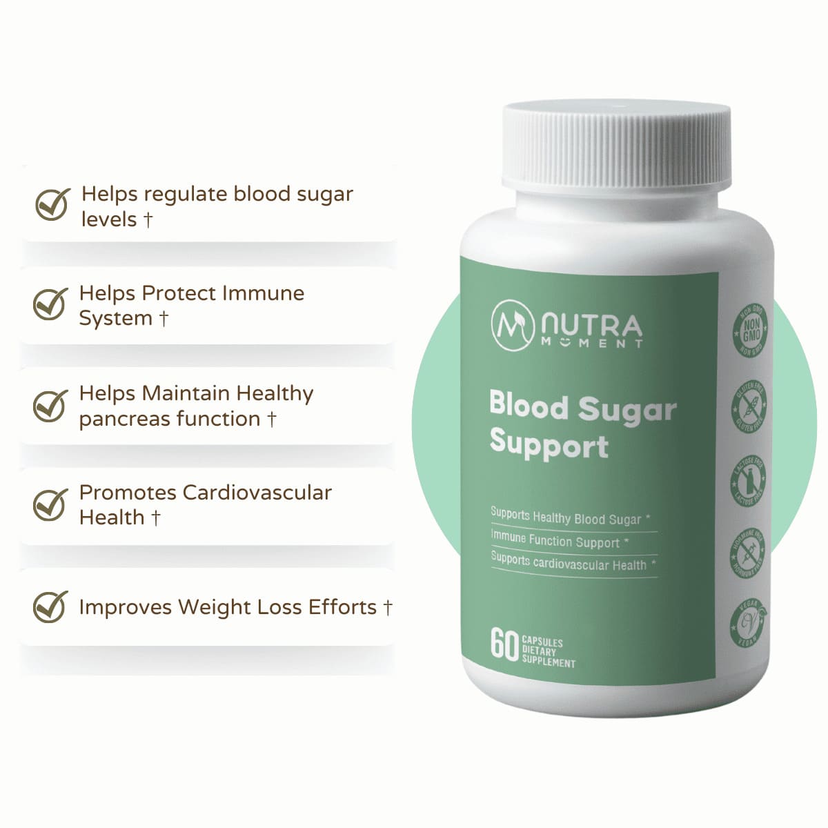 Nutra Moment | Blood Sugar Support | Product Highlights & Benefits