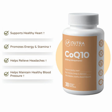 Nutra Moment | CoQ10 (Ubiquinone) | Product Highlights & Benefits